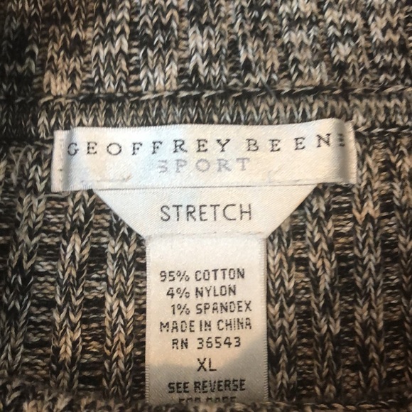 Geoffrey Beene Sport Stretch Split Cowl Neck Sweater Size XL - Picture 2 of 4